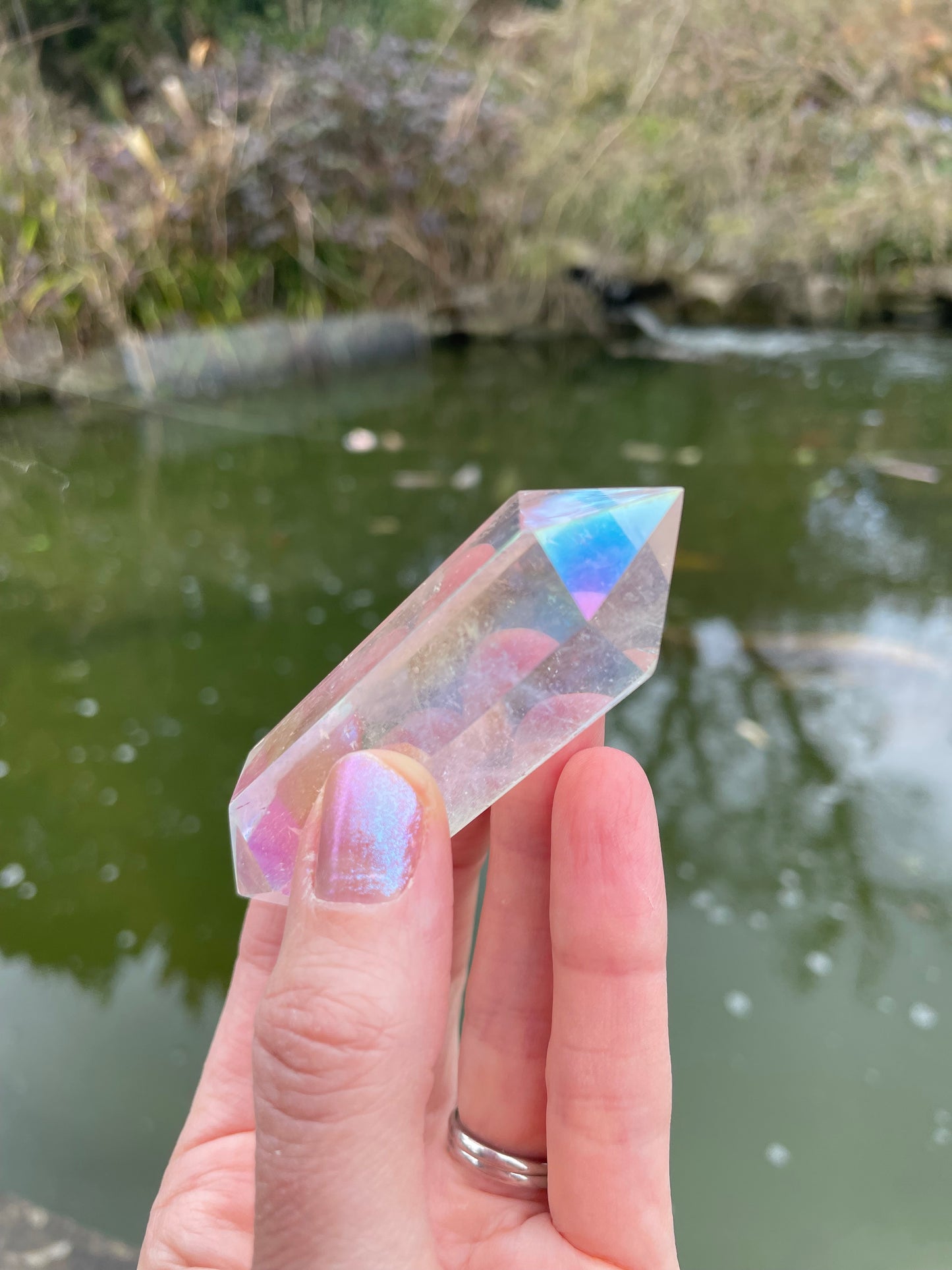 Opal Aura Quartz Point